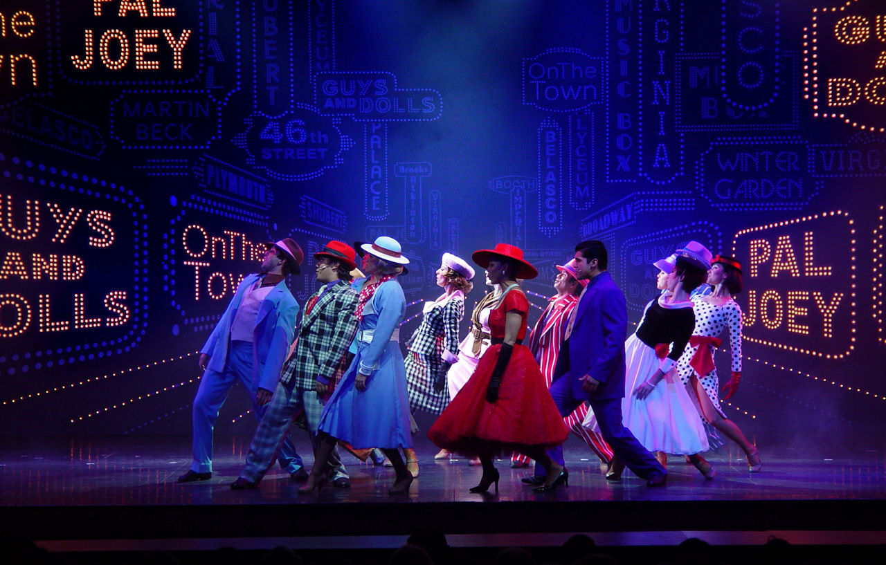 Wild Cool & Swinging Cruise Show Performers on Stage Explorer of the Seas
