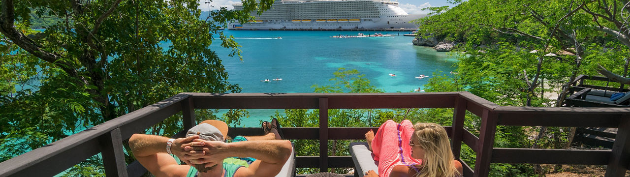 Labadee Haiti Couple Relaxing 