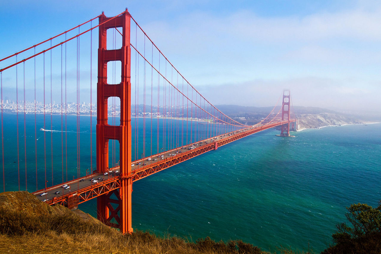 Golden Gate Bridge in San Francisco, California