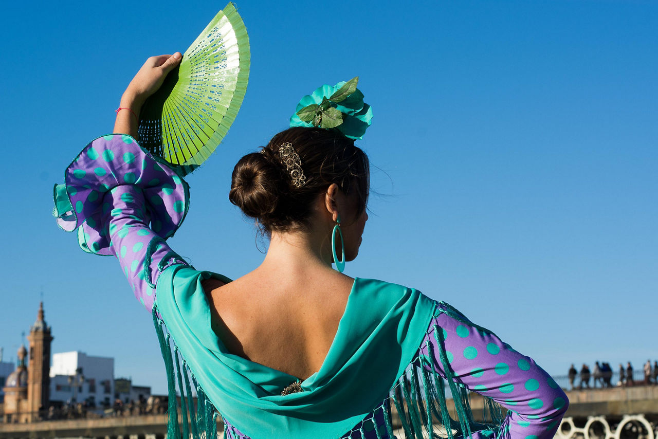 Seville (Cadiz), Spain Flamenco Dancer