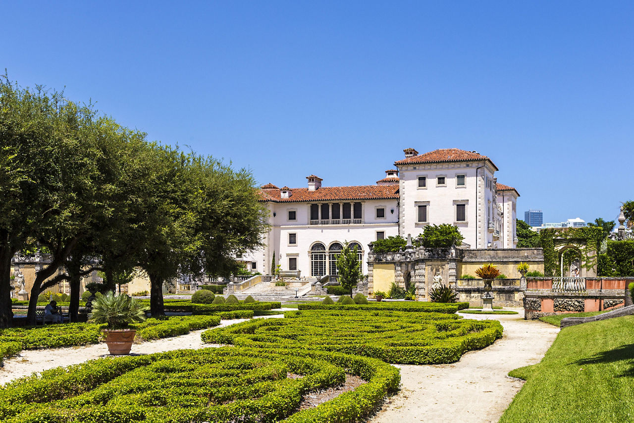 Miami Vizcaya Museum Gardens Daytime