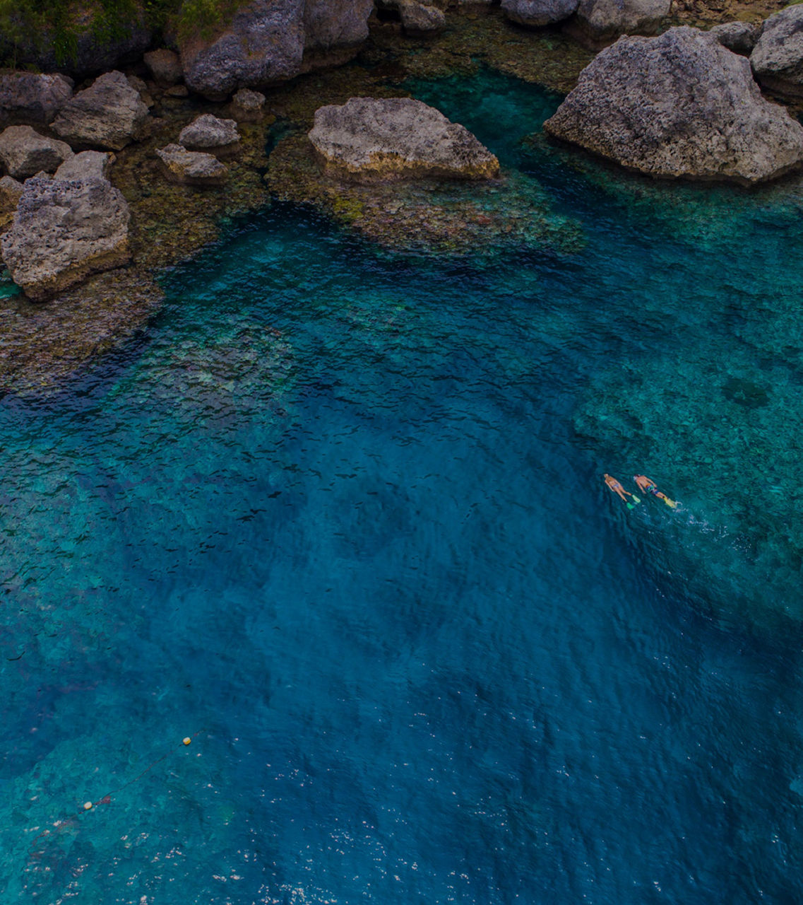 Lelepa Rocks Shore Blue Ocean