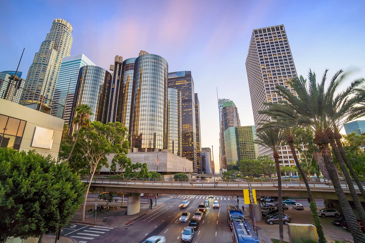 City Skyline Downtown, Los Angeles, California