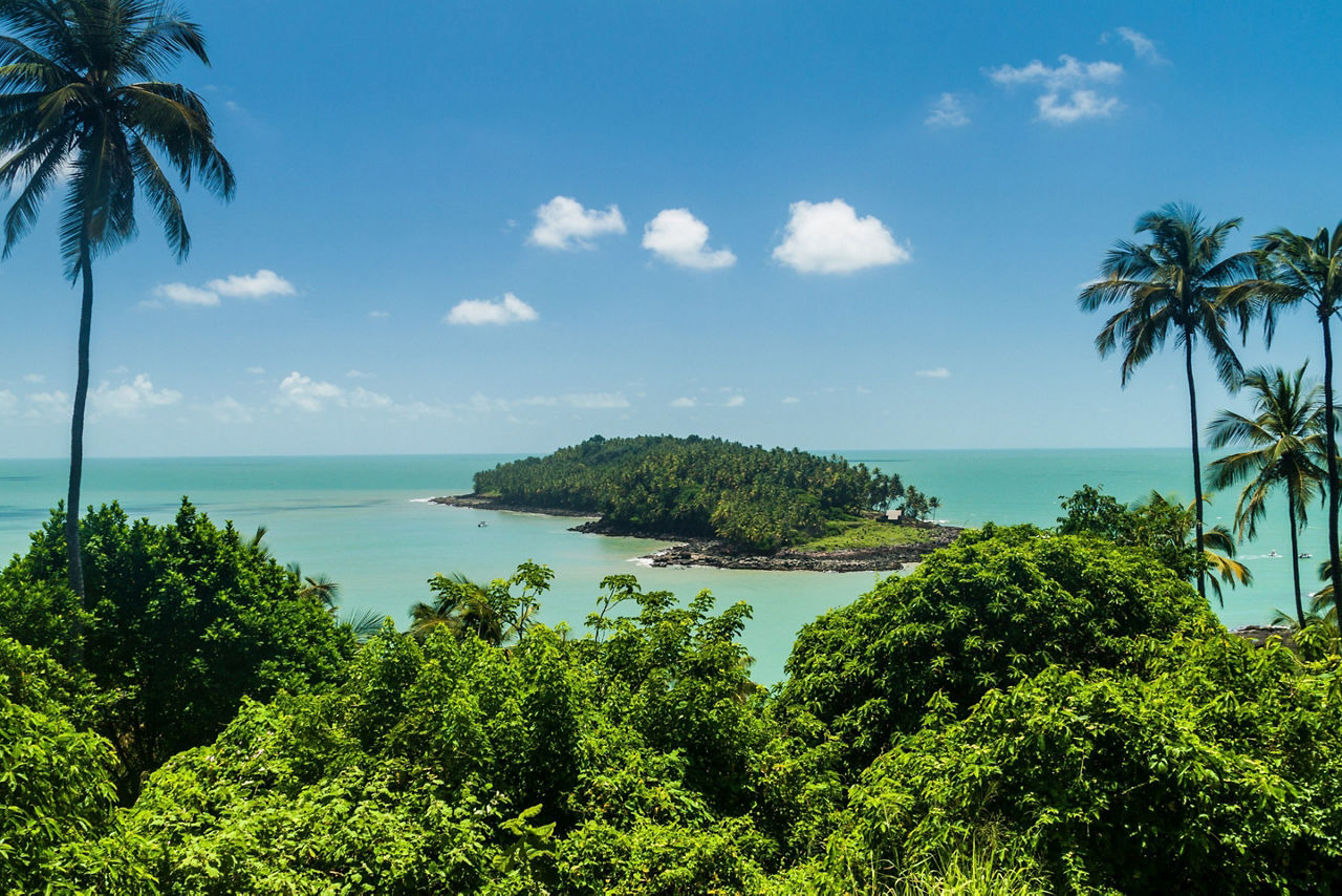 View of Ile du Diable, Devil's Island, French Guiana