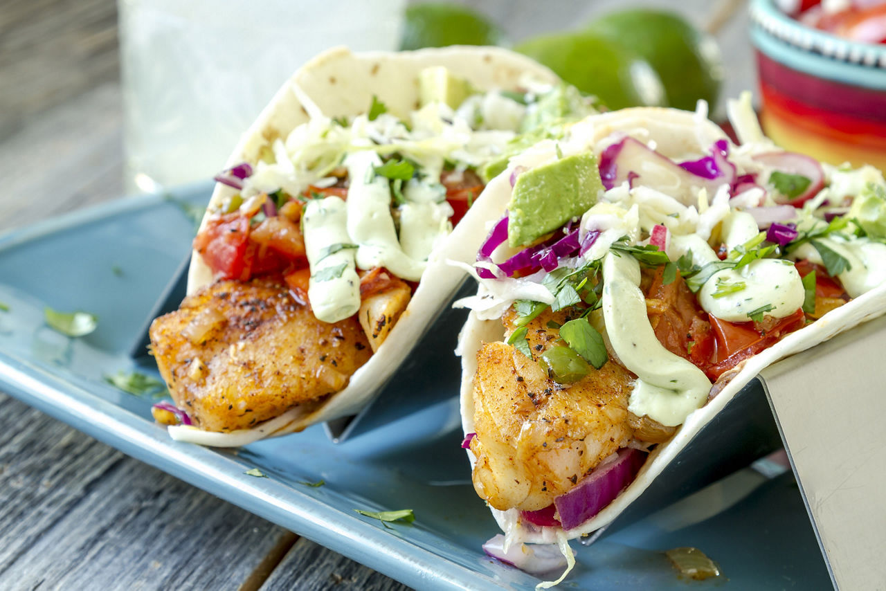 Mexico Ensenada Fish Taco Salsa Avocado 