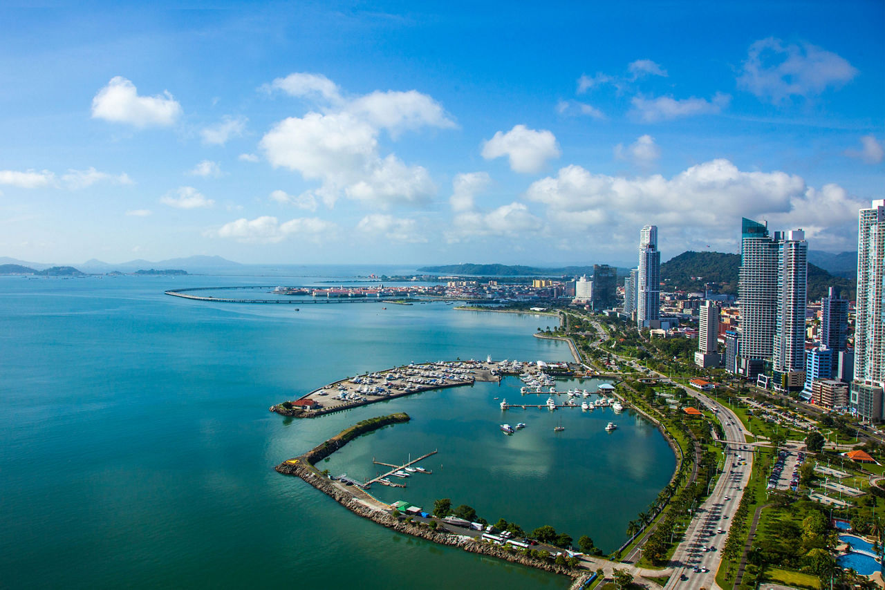 Panama City, Panama, Aerial View