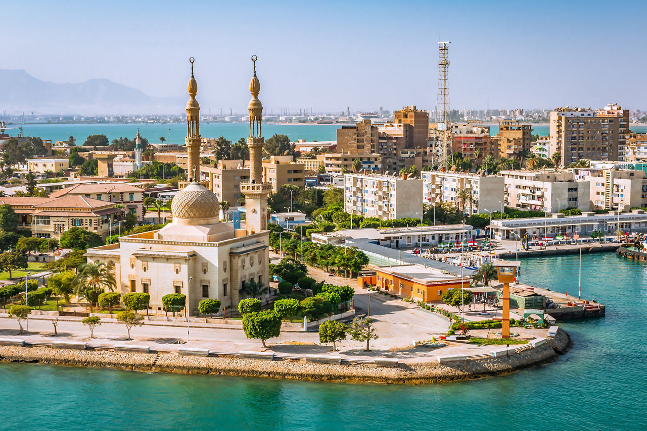 Port Said Harbor During the Summer, Egypt