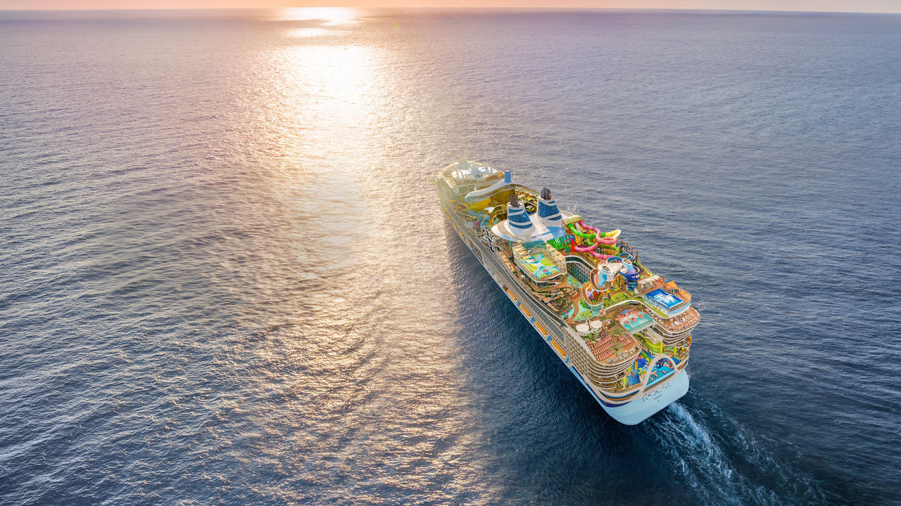 Icon of the Seas Aerial View AFT